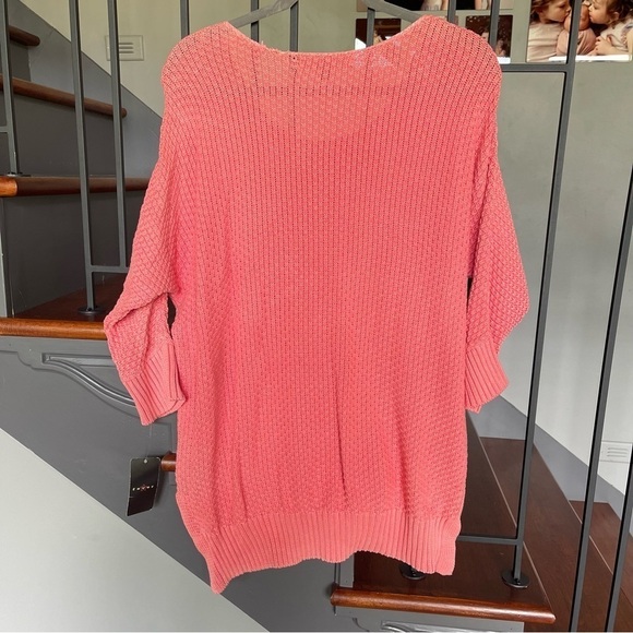 Fever coral sweater NWT oversized faded look size small - Picture 3 of 13
